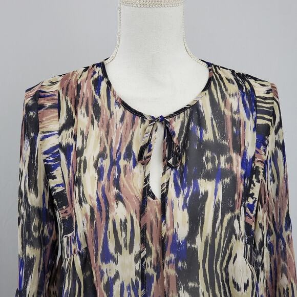 Urban Outfitters Chiffon Peasant Blouse - Picture 5 of 10